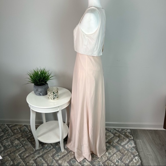 Jill Jill Stuart woman’s pale pink flared halter top maxi dress size 6 - Picture 6 of 13